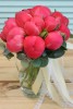 Свадебный букет невесты из пионов кораллового цвета - Доставка цветов в Екатеринбурге