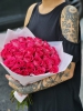 СЕРИЯ: МОНО. Букет из 35 розовых роз (Кения, 40см) - Доставка цветов в Екатеринбурге