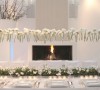 Изысканное оформление свадебного зала белыми цветами - Доставка цветов в Екатеринбурге