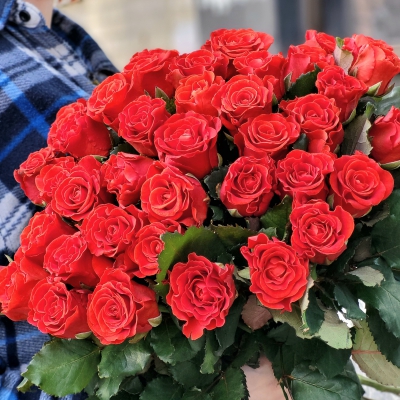 Роза. Цвет микс (КЕНИЯ, 40см) - Доставка цветов в Екатеринбурге